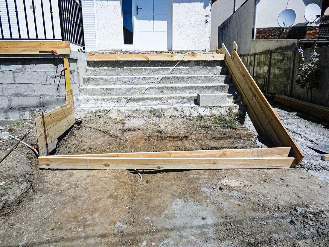 Aménagement extérieur, Champigny-sur-Marne : travaux en cours, photo 1