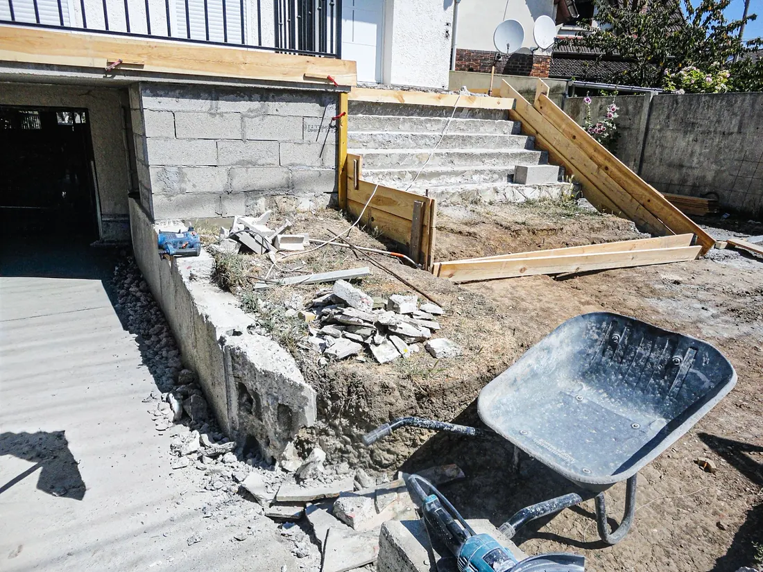 Aménagement extérieur, Champigny-sur-Marne : travaux en cours, photo 2