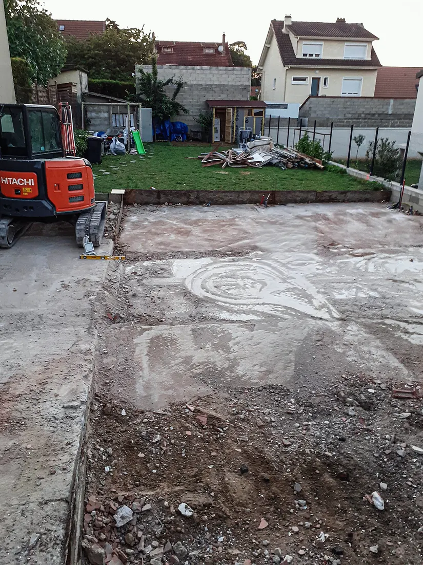 Construction d'une maison, Viry-Châtillon : travaux en cours, photo 1