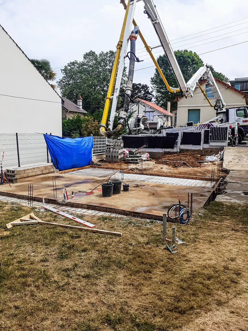 Construction d'une maison, Viry-Châtillon : travaux en cours, photo 3