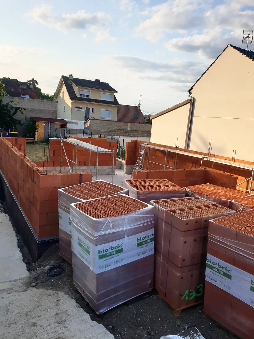 Construction d'une maison, Viry-Châtillon : travaux en cours, photo 4