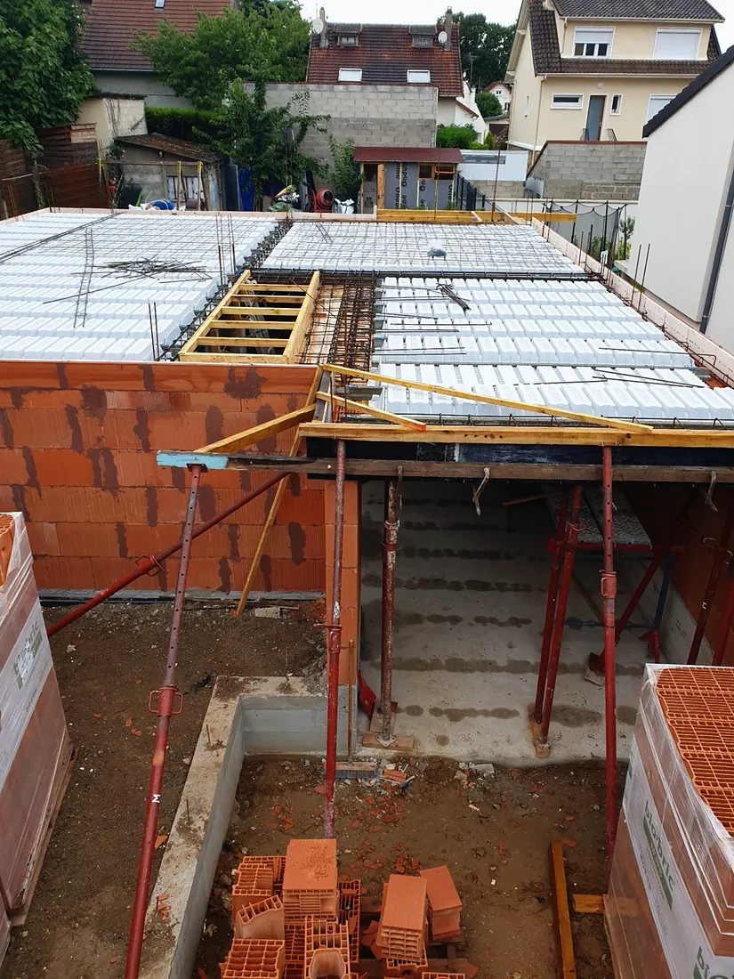 Construction d'une maison, Viry-Châtillon : travaux en cours, photo 6